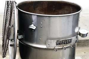 Big Poppa Smokers Stainless Steel Drum Assembled