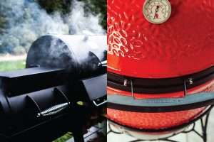 Offset smoker vs kamado