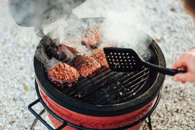 Grilling on the Kamado Joe Jr