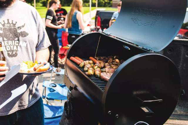 Grilling on the Traeger Tailgater