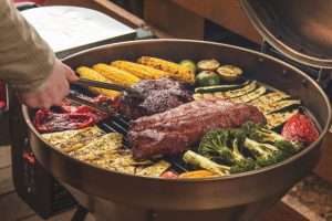 Grilling on the recteq Bullseye