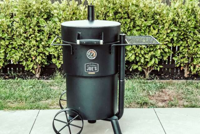 Oklahoma Joe Bronco set up in backyard before burning in