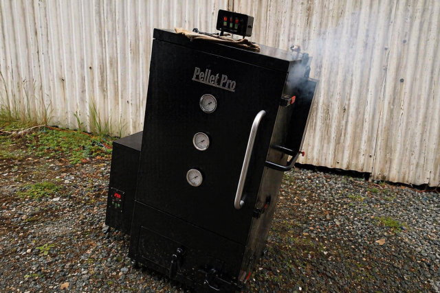 Smoke Daddy Pellet Pro Set up Smoking