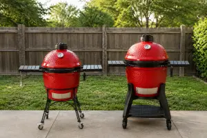 Kamado Joe II side by side with Kamado Joe III